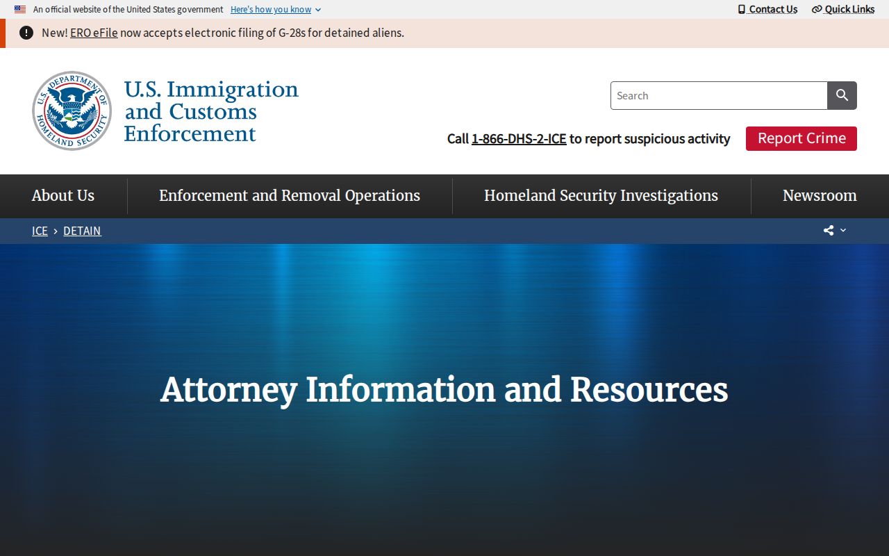 ICE detainee release locator guidance for White County custody transfers